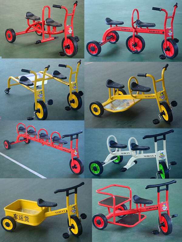 Kindergarten Outdoor Children's Tricycle with Foot Pedals, Double Seat with Rear Basket, Can Carry People, Children's Bicycle with Swivel Seat Kindergarten Outdoor Children's Tricycle with Foot Pedals, Double Seat with Rear Basket, Can Carry People, Children's Bicycle with Swivel Seat