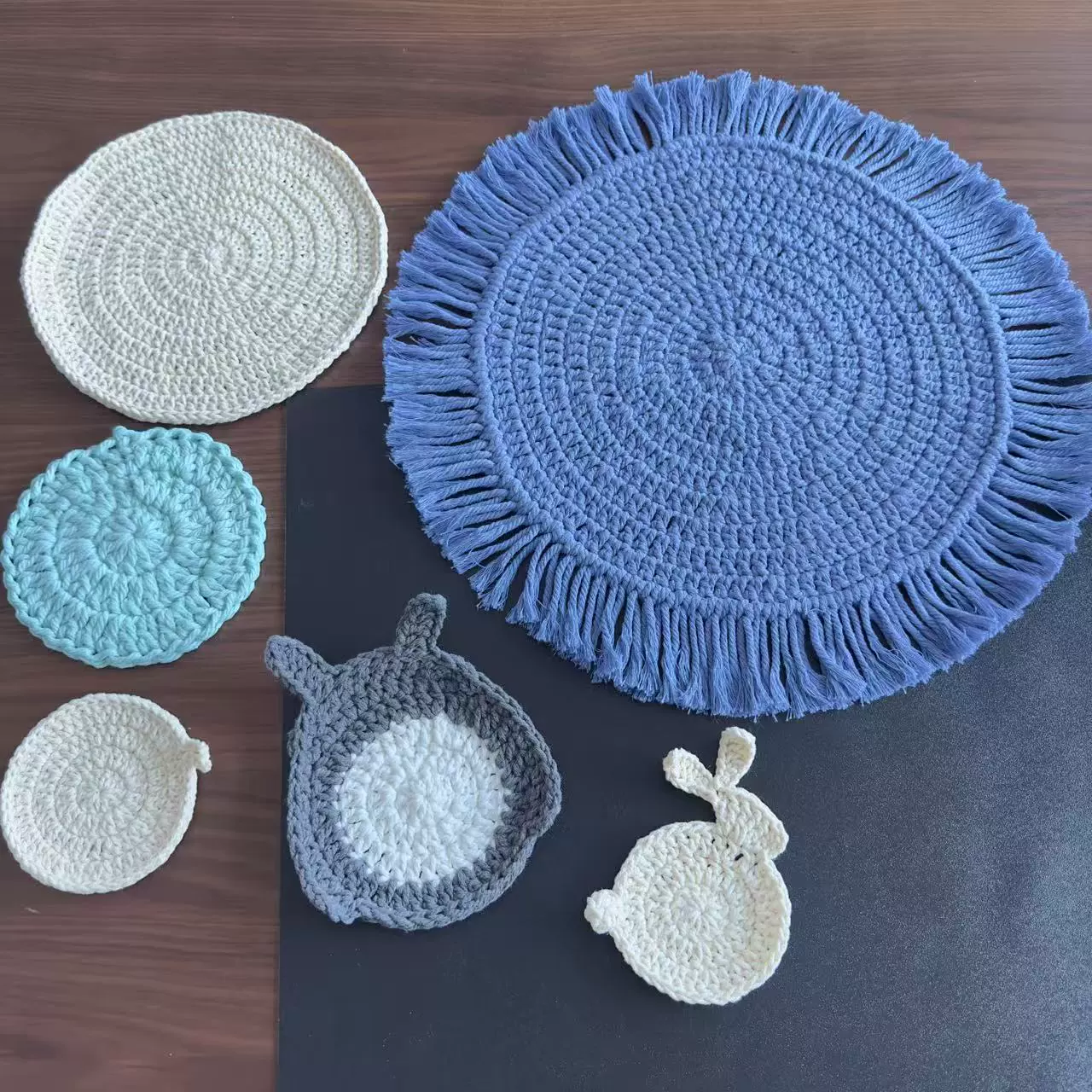 Трансграничный новый скандинавский ветер ручной работы простой настольный стакан круглый нескользящие коврики теплоизоляционные коврики столовые коврики