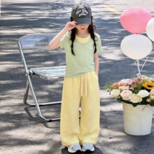 女童套装夏2026新款儿童多巴胺穿搭童装洋气女孩大童春装韩系衣服