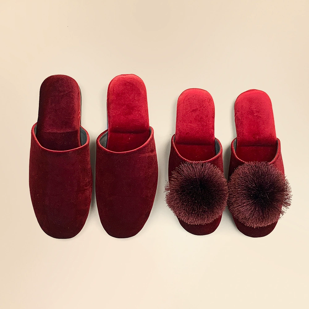 Легкие роскошные свадебные тапочки для пары с кисточками и меховыми шариками, весенние домашние домашние тапочки с халатом, производитель невесты, прямые продажи, дропшиппинг