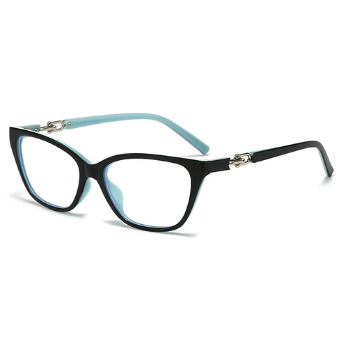 New Fashion Blue Light Blocking Flat Sunglasses, T Brand Artistic Women's Large Frame High-Quality Blue Light Blocking Flat Sunglasses