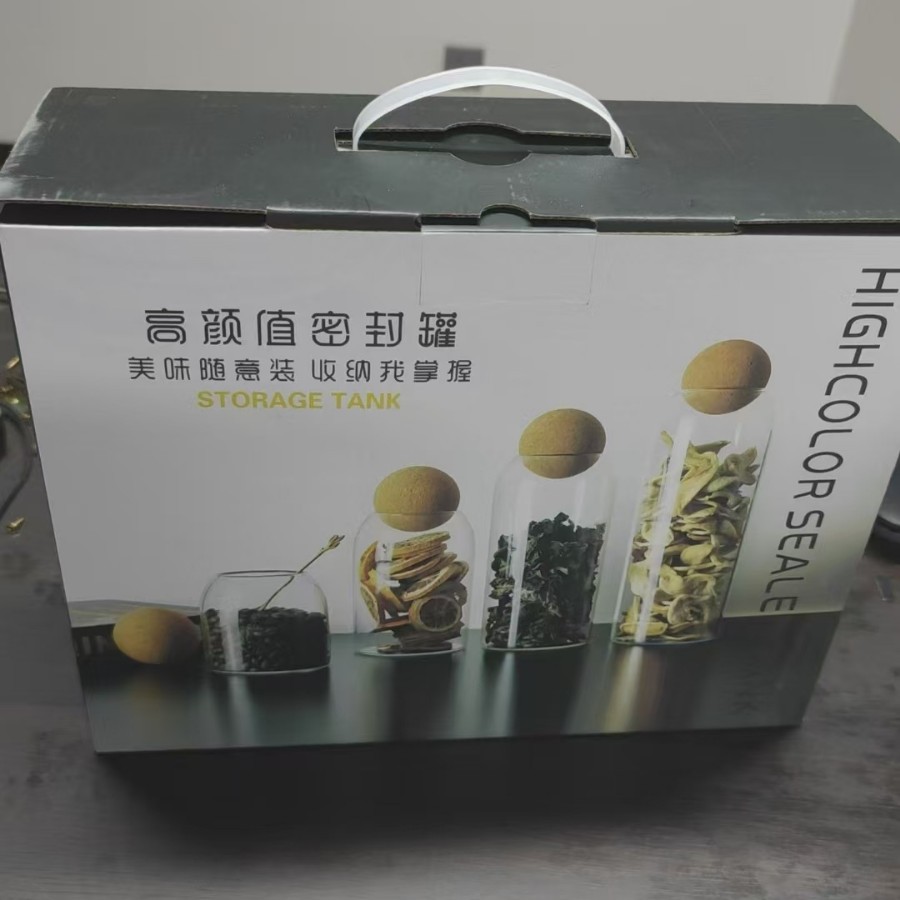 Bola de corcho tarro de vidrio sellado tarro de cocina transparente botella de almacenamiento tarro granos tarro de café tarro de almacenamiento del hogar