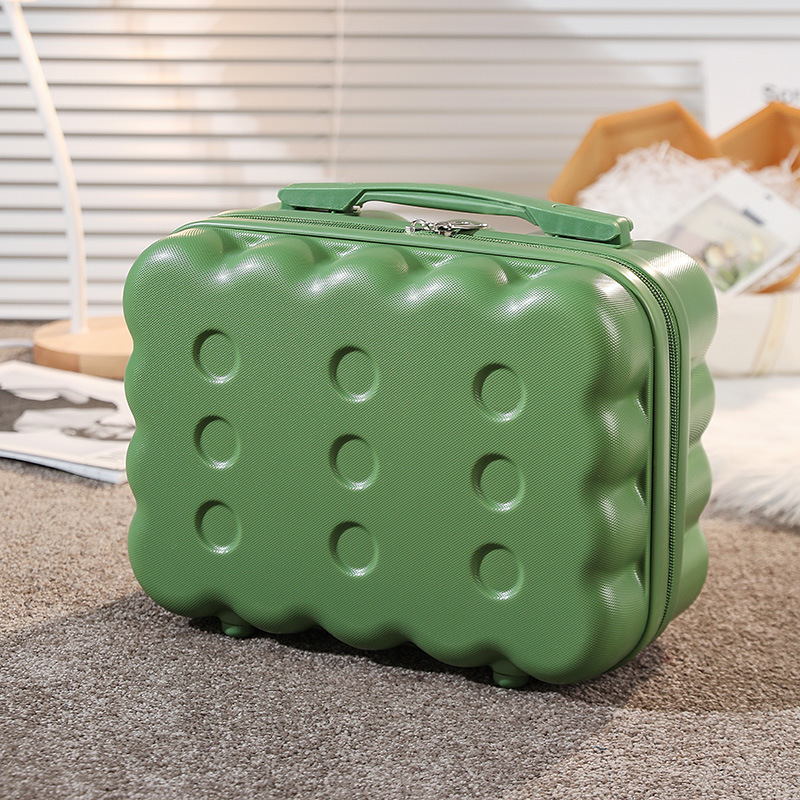 2024 nuevo estuche cosmético portátil de 14 pulgadas, equipaje pequeño, recuerdo femenino de dibujos animados, caja de almacenamiento, caja de regalo de embalaje al por mayor