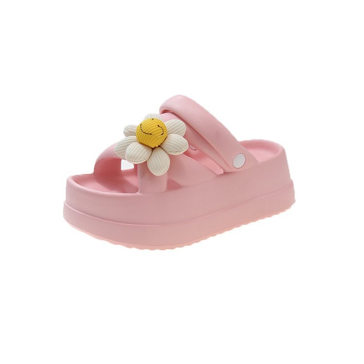 Zapatillas de deslizamiento para mujeres verano al aire libre 2023 nueva moda todo partido grueso inferior antideslizante al aire libre sandalias de playa de dos vías