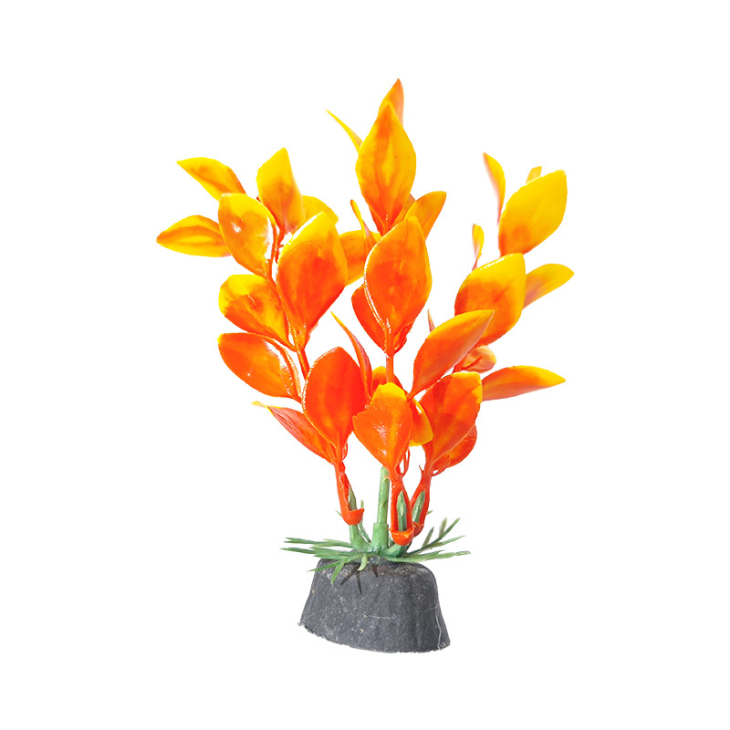Planta de simulación acuario de hierba pequeña de 10 cm, paisajismo de peceras, decoración de plantas acuáticas, fabricantes de algas de plástico, venta caliente