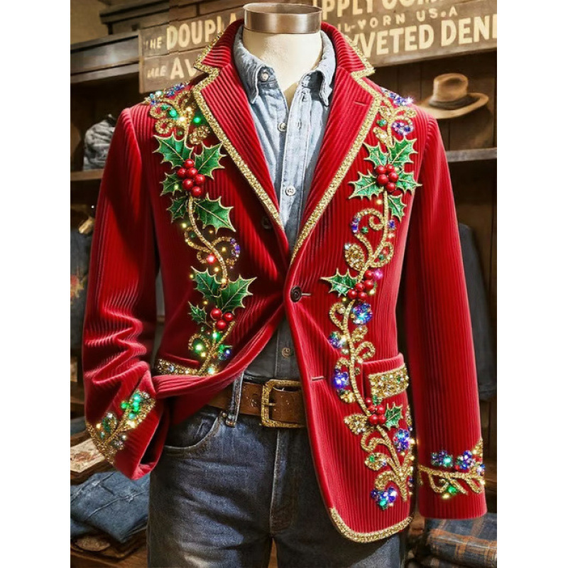 2026 New European and American Cross-Border Printed Starry Sky Men's Casual Blazer Fashion Trendy Men's Suit Jacket 2026 New European and American Cross-Border Printed Starry Sky Men's Casual Blazer Fashion Trendy Men's Suit Jacket