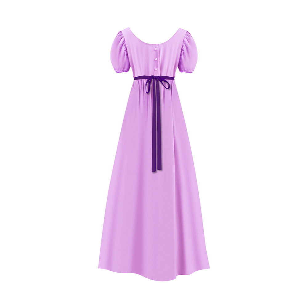 Bridgeton Vintage Regency Ball Gown High-Waisted Prom Dress Victorian Era Tea Dress Halloween Costume