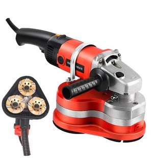 Three-Head Dust-Free Grinder, Triangular Floor Grinder, Edge Grinding Concrete Wall and Floor Renovation Putty
