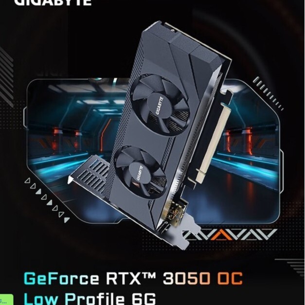 Suitable for Gigabyte GeForce RTX™3050 OC Low Profile 6G half-height knife card graphics card