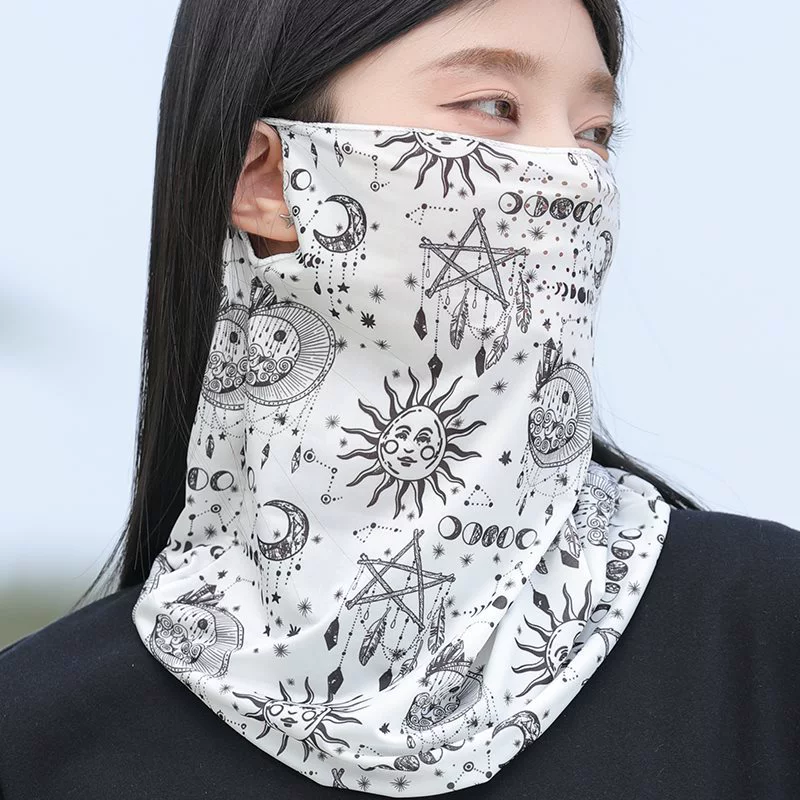 Silk mask, summer travel sports climbing scarf, sun protection, new collection