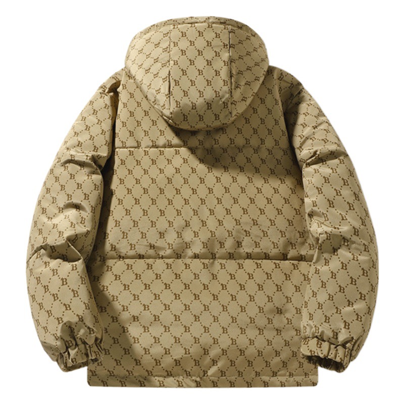 Ropa de algodón gruesa para comercio exterior, resistente al frío, venta al por mayor de fábrica, chaquetas de algodón de marca de moda, parkas cálidas estilo coreano, tops estilo celebridad.