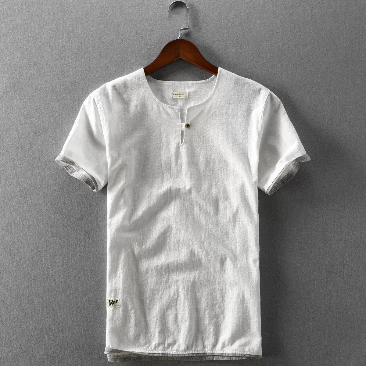 Summer retro thin shirt, cotton and linen, oversize
