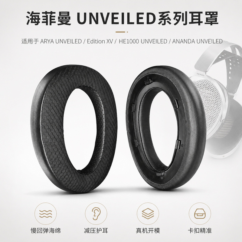 Suitable for HIFIMAN Edition XV headphones, protective case, ear pads, headphone accessories, breathable sponge Suitable for HIFIMAN Edition XV headphones, protective case, ear pads, headphone accessories, breathable sponge