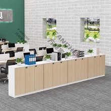 办公室木质边柜E0环保板文件柜密码锁矮柜资料柜档案柜桌边隔断柜