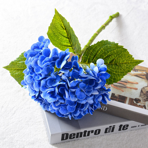 3D Simulation Flower Large Hydrangea Realistic Feel Moisturizing Royal Hydrangea Hotel Artificial Floral Decoration Wedding Fake Flowers
