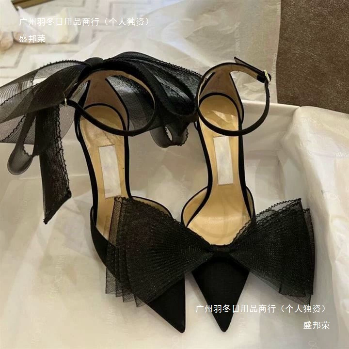 Женские туфли на высоком каблуке с бантом, новинка весны 2022, черные свадебные туфли на плоской подошве с асимметричным острым носком на шпильке