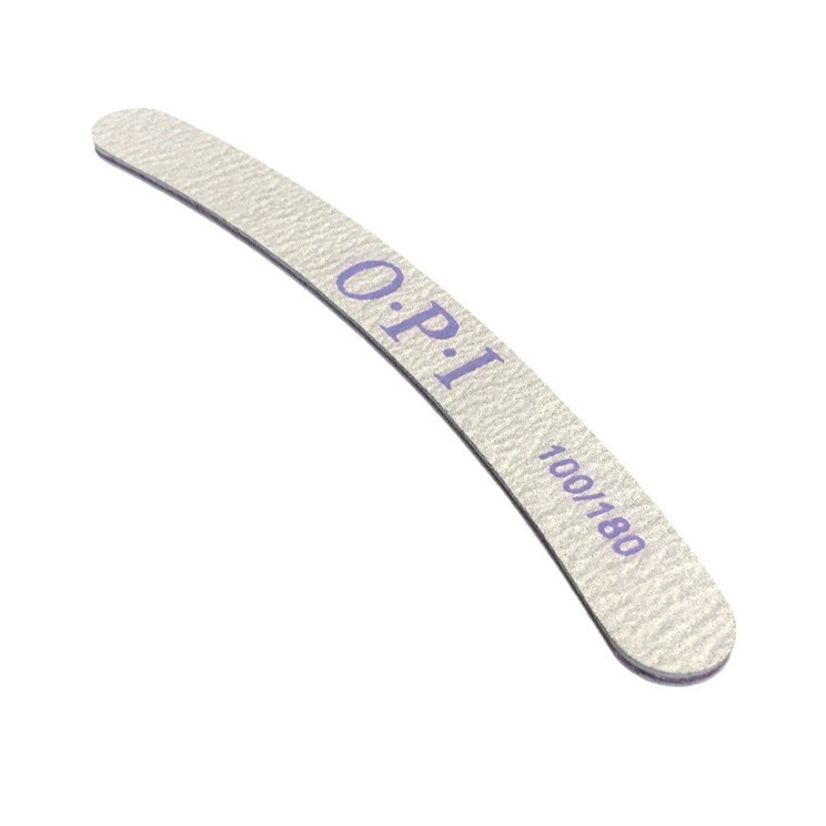 Ventas directas de fábrica en forma de plátano lima de uñas en forma de media luna recorte esmerilado tira de doble cara espesor resistente al desgaste tira de papel de lija