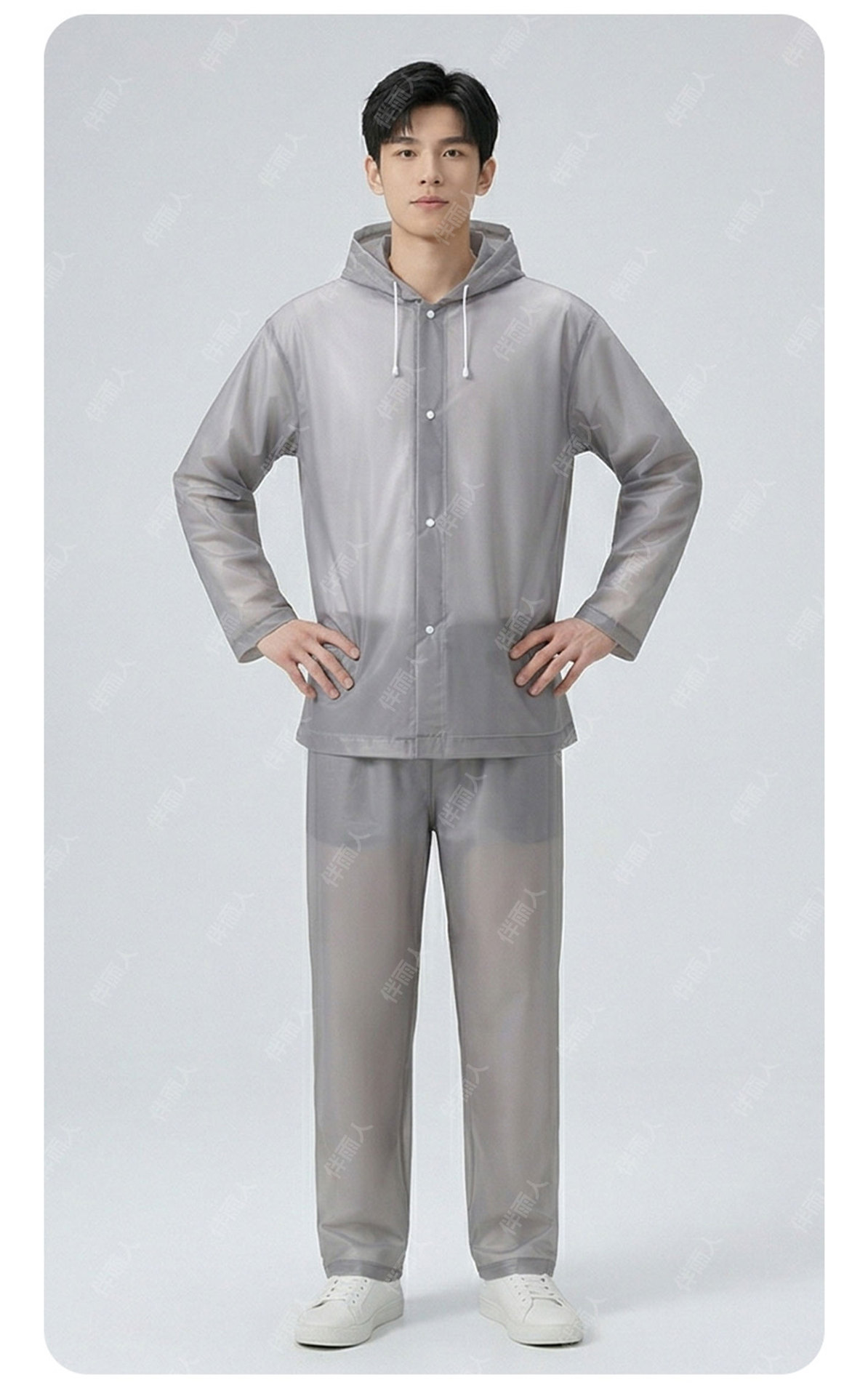 Premium Quality Split-Style Raincoat for Men and Women Outdoor Commute Waterproof Heavy Rain Protection Electric Vehicle Cycling Raincoat and Rain Pants Set