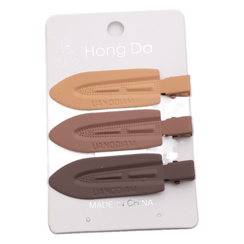 Korean-style Candy-colored Duckbill Clip ins Broken Hair Clip for Front Head with Bangs Seamless Simple Sweet Side Clip Headwear
