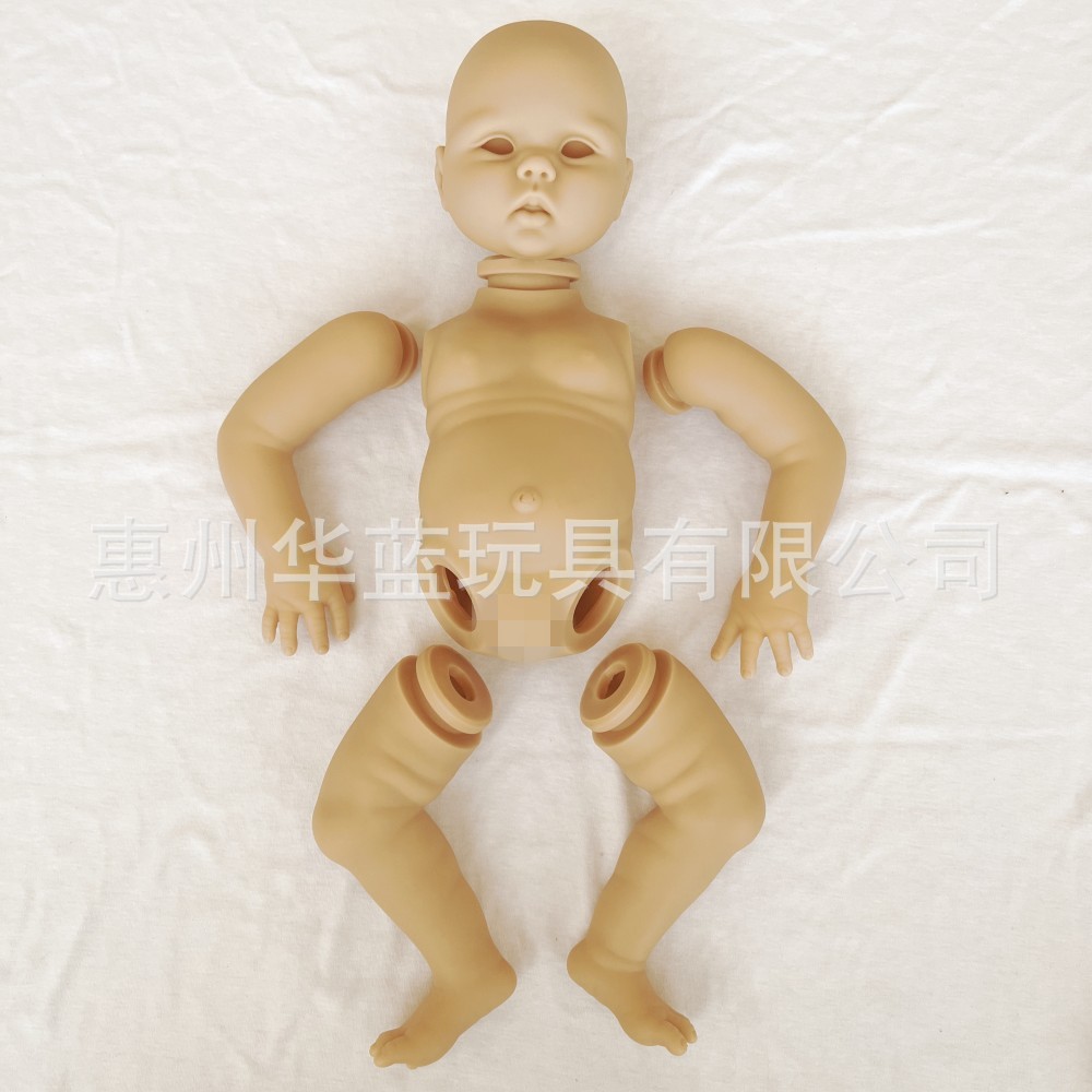 다시 태어난 인형 키트 전체 접착제 금형 재생 인형 흰색 배아 수제 DIY 금형