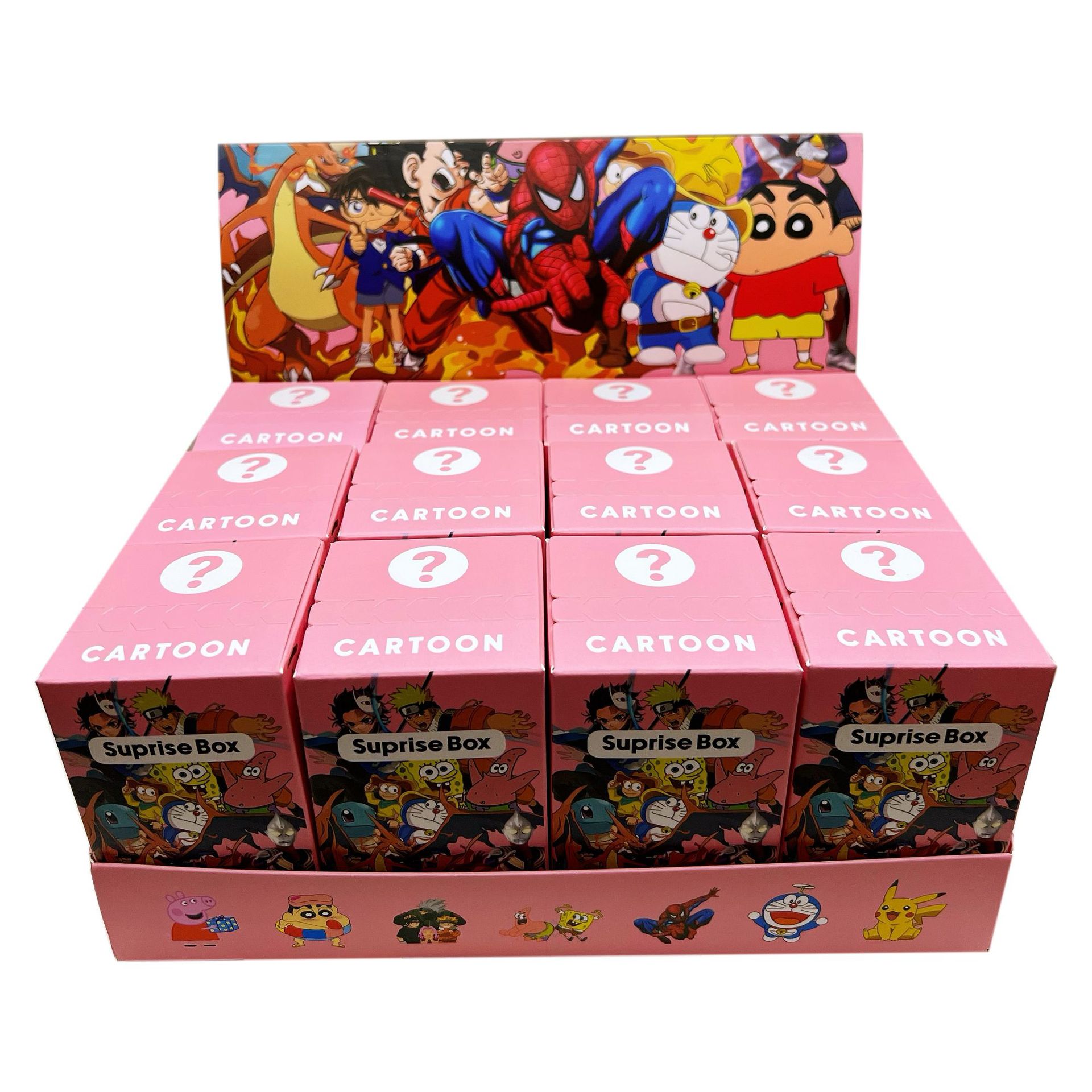 애니메이션 파우더 필오프 스타일 6*6*10 작은 상자(빈 상자/접착제 없음)