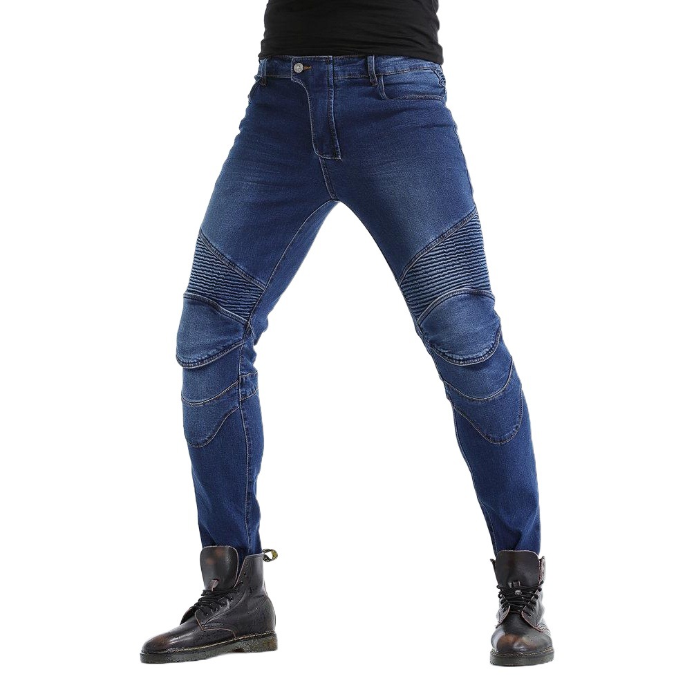 Venta al por mayor transfronteriza VOLERO jeans de motocicleta para hombre Four Seasons motocicleta elástica resistente a la caída pantalones impermeables a prueba de lluvia