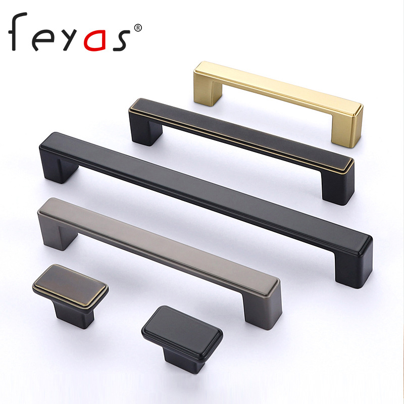 美式黑色衣櫃櫥櫃抽屜拉手現代簡約暗拉手歐式柜子櫃門單孔小把手