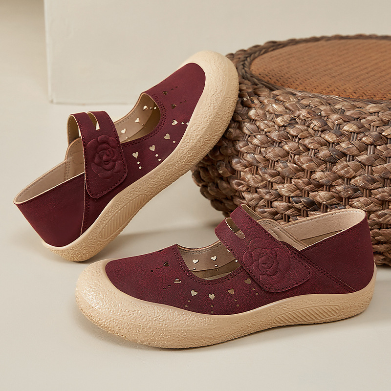 Zapatos de verano para mujer nuevo estilo zapatos casuales de boca baja de todo fósforo sandalias de mujer de un pie zapatos de madre de suela suave transpirables y sin olor