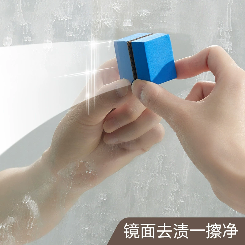 Японский стиль рыбьей чешуи зеркальная губка, вытирает амматический песок, стекло, зеркало, очистка, накипь, очистка, магия, очистка и удаление накипи