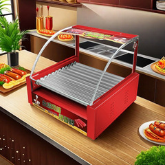 台湾ソーセージ焼き機ホットドッグ機商用小型露店全自動恒温電気ソーセージハム腸焼き機械家庭用