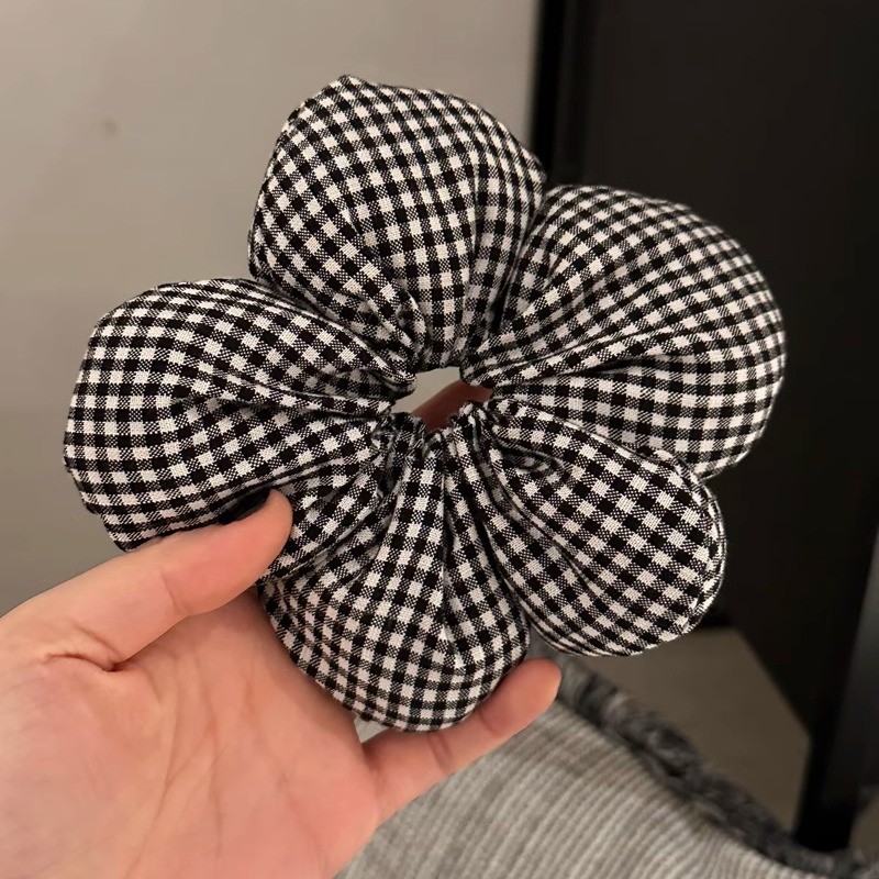 2025 nueva flor de tulipanes anillo de cabello intestinal alto elástico detrás de la cabeza mostrando el volumen de cabello flojo cuerdas de cabeza accesorios para el cabello versátiles