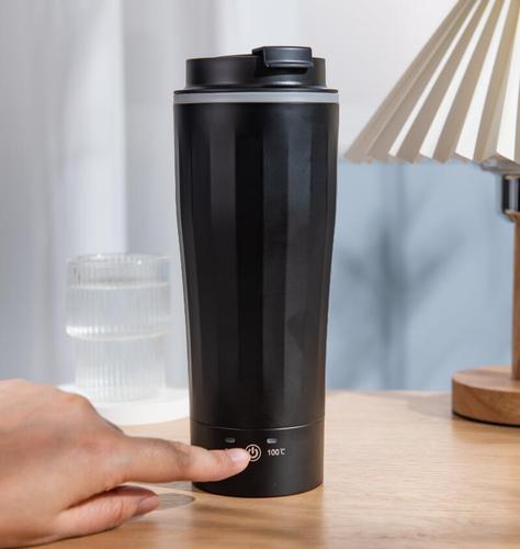  New Car Water Boiling Cup Electric Kettle Stainless Steel 304 Heating Cup Convenient Heating Cup Temperature Display