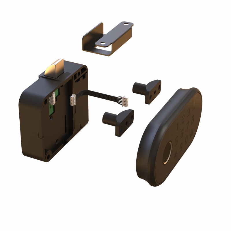 Cerradura de cajón de huellas dactilares contraseña inteligente armario cerradura armario puerta cerradura zapato gabinete antirrobo de almacenamiento