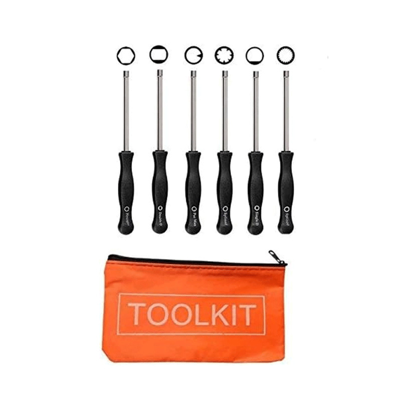 ¿Accesorios de sierra de cadena de cortacésped 6PCs? Carburador ajuste varilla paquete 21 dientes y otros estilos