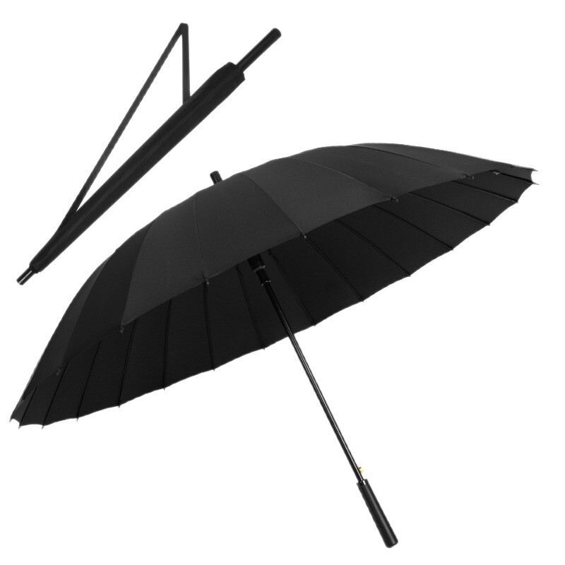 24骨长柄雨伞男款晴雨两用女学生加厚结实耐用双号防晒自动伞|undefined