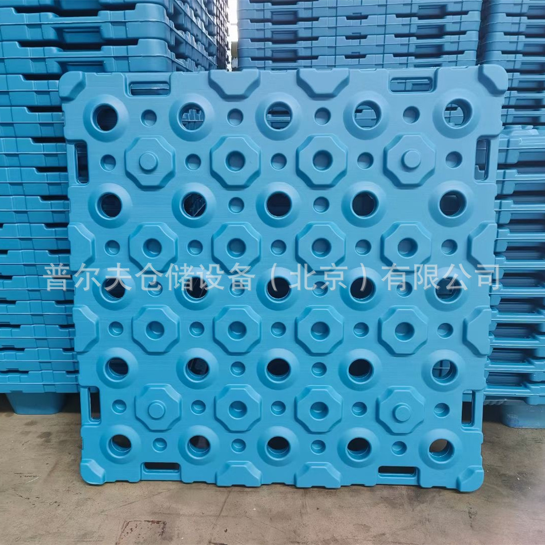 18.9L矿泉水桶装水隔板厂仓库堆码周转卡板 5加仑纯净水塑料托盘