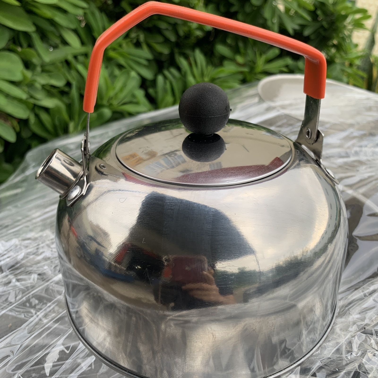 Hervidor de acero inoxidable al aire libre cocina de gas doméstica cocina electromagnética tetera de sonido de sonido restaurante camping hervidor de agua de gran capacidad