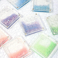 クロスボーダー専用新商品8格アクリル流砂装飾絵の具箱磁気吸引パレット水彩絵の具皿卸売り