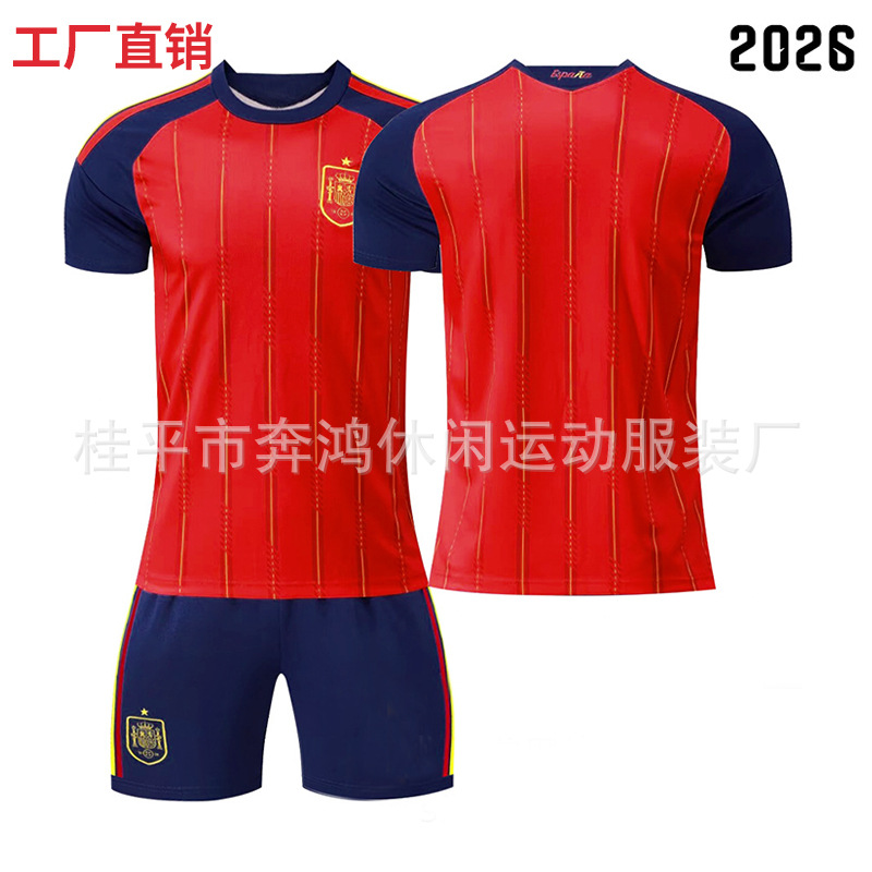 Fábrica al por mayor 2026 Copa del Mundo de la camiseta nacional española # 9 Yamal # 20 Pedri camiseta de fútbol