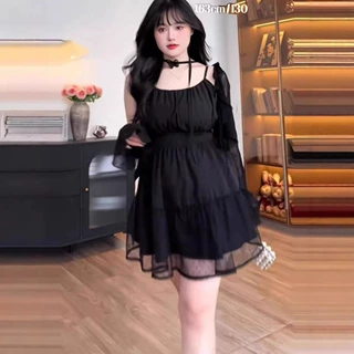 大码胖mm法式纯欲风吊带连衣裙辣妹显瘦蓬蓬裙+防晒开衫两件套