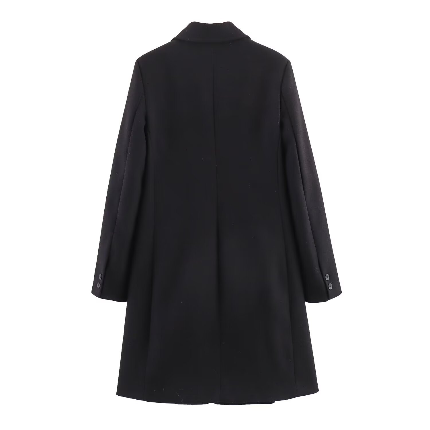 Women's clothing 2023 autumn and winter new item multi-color lapel mid long woolen coat jacket_voghion.com