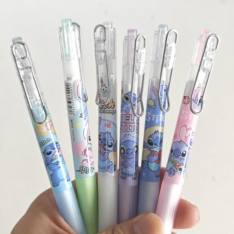 卡通创意爆款史迪仔0.5mm盲盒笔中性笔创意可爱星际宝贝按动水笔|undefined