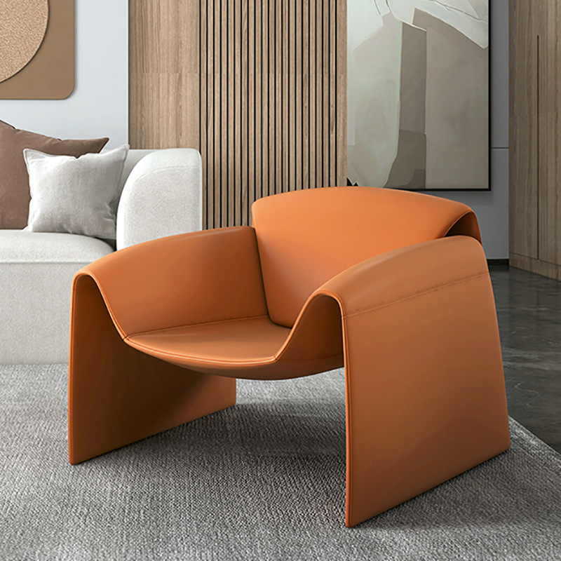 Silla de diseño minimalista italiana sofá de una persona sala de estar creativa M-silla de cangrejo silla de tigre simple
