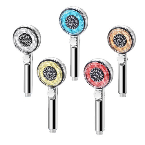 Handheld shower head temperature digital display booster nozzle PP cotton filter pressure regulation temperature temperature control digital display shower shower