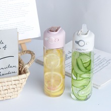 史努比吸管水杯女可爱夏天季学生简约塑料水瓶便携防摔孕妇杯子