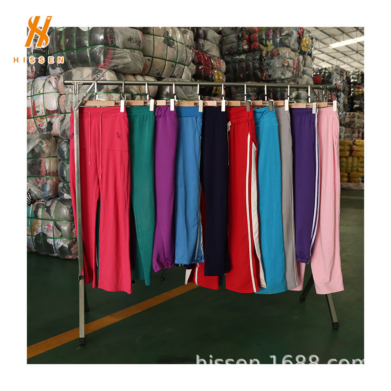 混批二手衣服女运动棉布裤used clothes for women出口马拉维
