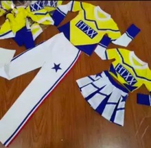 啦啦队服表演服啦啦操演出服拉拉队健美操服装竞技服男女套装