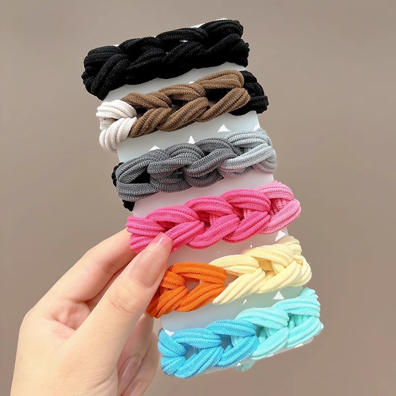 grueso de alta elástica mariposa trenzada cabello cabello de mujer cabello de cabello de cola de caballo cabello de alta sensibilidad correa de cabello adornamiento de cabello