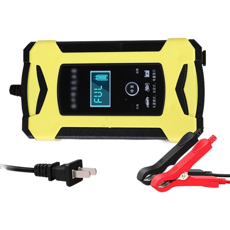 Зарядное устройство 12 В, интеллектуальное импульсное зарядное устройство для свинцово-кислотных аккумуляторов, 12 В, 6 А, зарядное устройство для мотоциклетного аккумулятора, автомобильное зарядное устройство