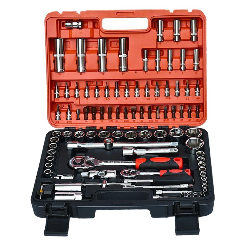 Acero al cromo vanadio de grado profesional 94 piezas de reparación de automóviles herramienta de manga de reparación de automóviles combinación de manga herramienta de reparación de automóviles